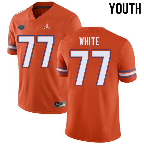 Jordan Brand Youth #77 Ethan White Florida Gators College Football Jerseys Sale-Orange - Click Image to Close